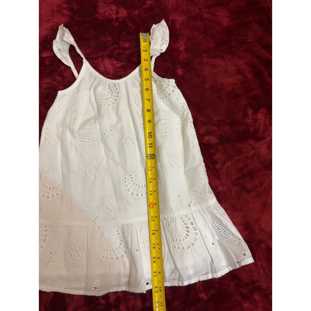 Vineyard Vines Girls White Eyelet Seashell Ruffle Dress 4T 7Q001481 - Picture 7 of 7